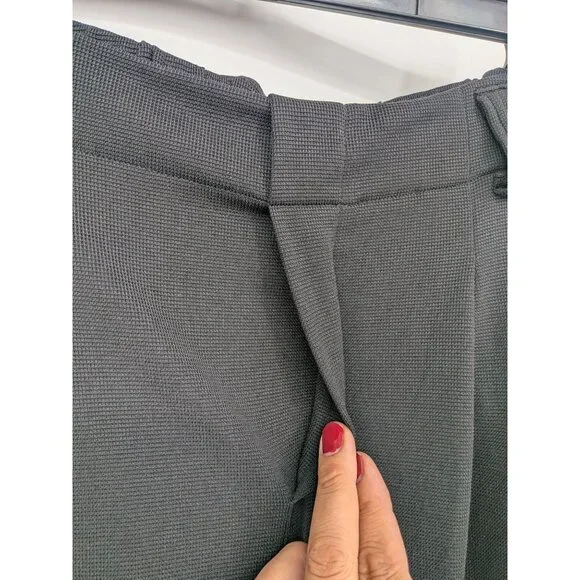 Halara Wide Leg Pleated Trousers Women Size L Pull On Pants Minimalist Stretch - Picture 4 of 12